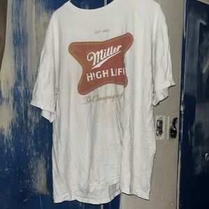 Tee luv miller high life t shirt men size XL